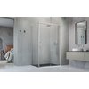 Radaway IDEA Brushed Nickel KDJ obdĺžnikový sprchový kút 100 x 70 x 205 cm 387040-91-01R+387048-91-01L