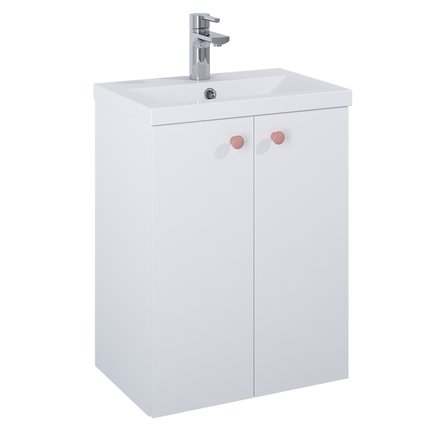 Elita SET KIDO skrinka pod umývadlo 50 cm 2D biela matná, s umývadlom 168089/2x168296