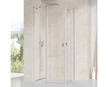 Ravak Chrome CRV2+CRV2 sprchový kút 80 x 90 x 195 cm, 1QV40U00Z1+1QV70U00Z1