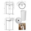 Besco LUMEN voľne stojace umývadlo 45 x 45 cm #UAS-L-WOB