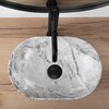 Rea AMELIA MINI STONE MATT keramické umývadlo na dosku 38 x 26 x 12 cm REA-U9109