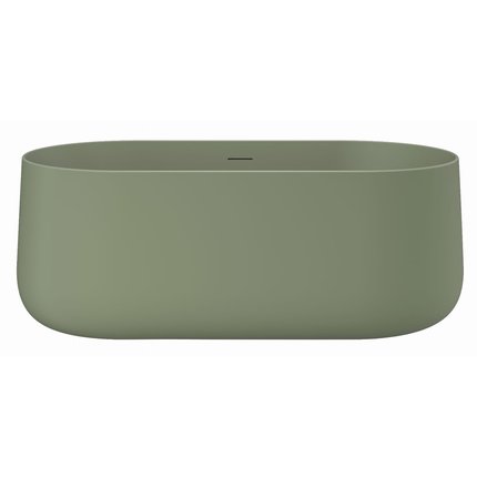 Dizajnová voľne stojaca vaňa MOBI HOLLANDS Mist Green Matt 156 × 81 cm – akryl, matná zelená
