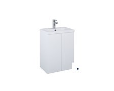 SET KIDO skrinka pod umývadlo 50 cm 2D biela matná, s umývadlom 168089/2x168294