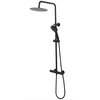 Rea ATLAS GOLD BRUSH sprchový kút 90 x 80 x 200 cm, sklo číre, ľavý K4670 + K4335
