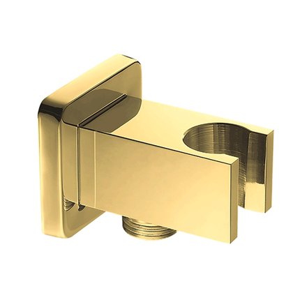 Valvex KVADRO PLUS Gold podmietkové pripojenie sprchovej hadice s držiakom 2455580