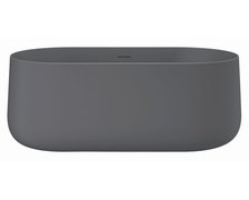 Dizajnová voľne stojaca vaňa MOBI HOLLANDS Swedish Blue Matt 156 × 81 cm – akryl, grafitovo-modrý mat