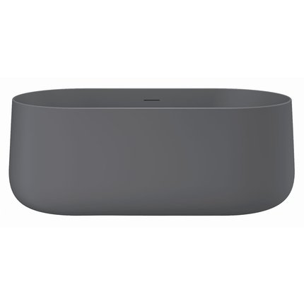 Dizajnová voľne stojaca vaňa MOBI HOLLANDS Swedish Blue Matt 156 × 81 cm – akryl, grafitovo-modrý mat