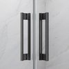 Radaway IDEA 6 BRUSHED GUNMETAL DWJ sprchové dvere 140 x 205 cm, sklo číre 387018-92-01L