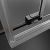 Radaway IDEA 6 BRUSHED GUNMETAL DWJ sprchové dvere 140 x 205 cm, sklo číre 387018-92-01L