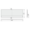 SANPLAST OWP/FREE čelný panel k vani 130 cm biely 620-040-2020-01-000