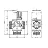 AFRISO Termostatický zmiešavací ventil ATM 331 DN20 3/4 "20-43°C KVS 1.6,vnútorný závit,1233100