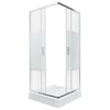 Novoterm Madera STR štvorcový sprchový kút s vaničkou 91 x 91 x 206 cm
