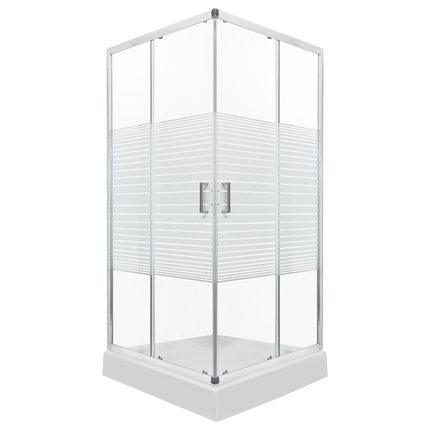 Novoterm Madera STR štvorcový sprchový kút s vaničkou 91 x 91 x 206 cm
