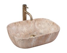 Rea BELINDA Savana keramické umývadlo na dosku 47 x 34 x 13,5 cm REA-U3323
