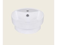 Uptrend – Umývadlo na dosku / zapustené JUNO 40 × 40 × 18 cm biele lesklé TR41299