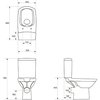 Cersanit CARINA 010 WC kombi odtok vodorovný RimFree CleanOn K31-045