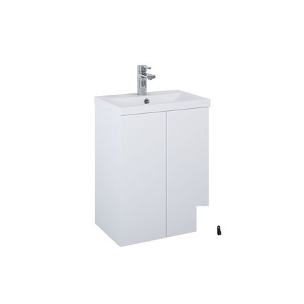 SET KIDO skrinka pod umývadlo 50 cm 2D biela matná, s umývadlom 168089/2x168407