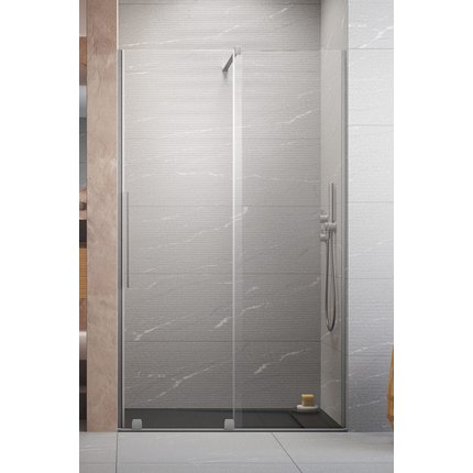 Radaway FURO BRUSHED NIKEL DWJ sprchové dvere 160 x 200 cm 10107822-91-01R+10110780-01-01