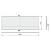 SANPLAST OWP/FREE čelný panel k vani 150 cm biely 620-040-2040-01-000