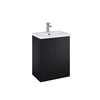 SET KIDO skrinka pod umývadlo 50 cm 2D čierna matná, s umývadlom 168096/2x168412