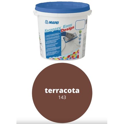 MAPEI KERAPOXY Easy Design EPOXIDOVÁ ŠKÁROVACIA HMOTA 3 kg 143 terracota