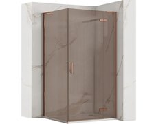 Rea HUGO sprchový kút 80 x 90 x 205 cm, sklo braz REA-K6960+K6965