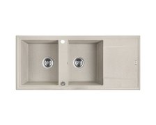 Laveo MEGALO granitový drez 116 x 50 cm, bež SBE_421T