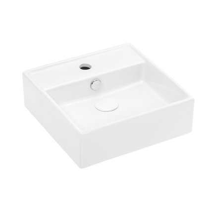 Uptrend – Umývadlo na dosku / závesné Medusa L 38 × 38 × 13 cm biele lesklé TR4148