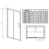 Radaway Premium Plus DWJ sprchové dvere 120 x 190 cm