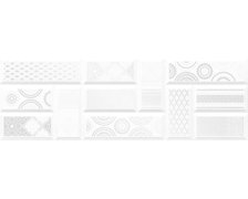 Ceramika Color Art white dekor lesklý, rektifikovaný 25 x 75 cm