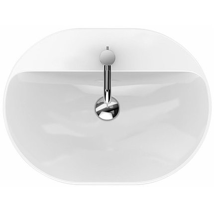Kolo Geberit VariForm keramické umývadlo zápustné elipsa 60 cm, s otvorom na batériu bez prepadu