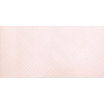 Ceramika Color Perla Pink chevron obklad matný rektifikovaný 30 x 60 cm