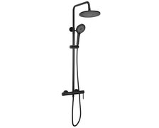 Rea FOSS CLIF sprchový set s batériou, čierny REA-P5645