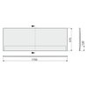 SANPLAST OWP/FREE čelný panel k vani 170 cm biely 620-040-2060-01-000