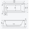 Excellent Savia – Obdĺžniková akrylátová vaňa do kúpeľne 150 × 70 cm (WAEX.SAV15WH)