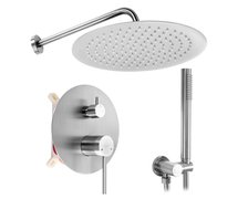 Rea FOSS CLIF podomietková sprchová súprava + Box, brúsená oceľ REA-P5969