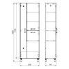 Elita Sunn 60 3D White HG – kúpeľňová skrinka vysoká 182x60x34,1 cm – RE169203008060