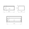 Elita SPLIT SLIM komoda s vrchnou doskou 80 cm 168932