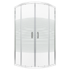 Novoterm MADERA STR SOLO štvrťkruhový sprchový kút 78,5 x 78,5 x 190 cm, sklo vzor
