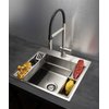 Deante MAGNETIC nerezový kuchynský drez 1-komorový 56 x 52 cm, brúsená oceľ ZRM_010A