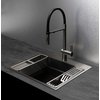 Deante MAGNETIC nerezový kuchynský drez 1-komorový 56 x 52 cm, brúsená oceľ ZRM_010A