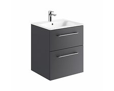 Kolo Geberit Nova Pro Premium SET skrinka s dvoma zásuvkami a umývadlom 55 cm, lávová matná