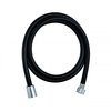 Novoterm sprchová hadica plastová 150 cm čierna - chróm WN BLACK 150 PCV