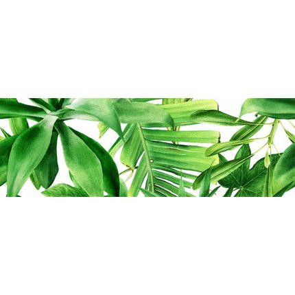 Ceramika Bianca Garden Tropic dekor B lesklý rektifikovaný 25x75 cm