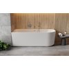 Besco DENAYA voľne stojaca / prístenná akrylátová vaňa s prepadom 150 x 75 cm, #WAS-150-DLB