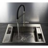 Deante MAGNETIC nerezový kuchynský drez 1-komorový 76 x 52 cm, brúsená oceľ ZRM_010B