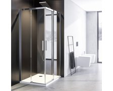 Aquatek ZEUS R14 obdĺžnikový sprchový kút 100 x 80 x 195 cm, sklo číre, profil chróm