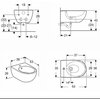 Kolo Geberit Nova Pro Premium bidet závesný 53 x 35 cm, oválny 501.993.00.1