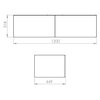 Elita komoda Look Slim 120-2S Fume Matt, 120x31,8x44,9 cm, RE081204027020