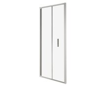 Novoterm Solid DH 100 CHR sprchové dvere zalamovacie 100 x 195 cm sklo číre